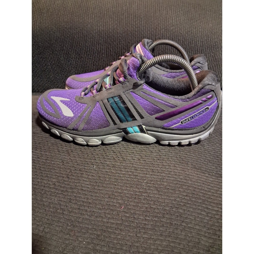 Brooks Pure Cadence 2 Women's‎ Purple Gray Athletic Running Sneakers Shoes 10B